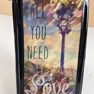 Claire’s Paris Love Locks Hard Wallet Clutch